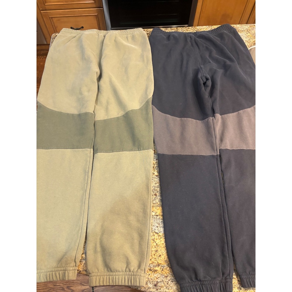 Bundle 2 Pairs‎ Abercrombie Kids Joggers Green Black Colorblock Size 15/16